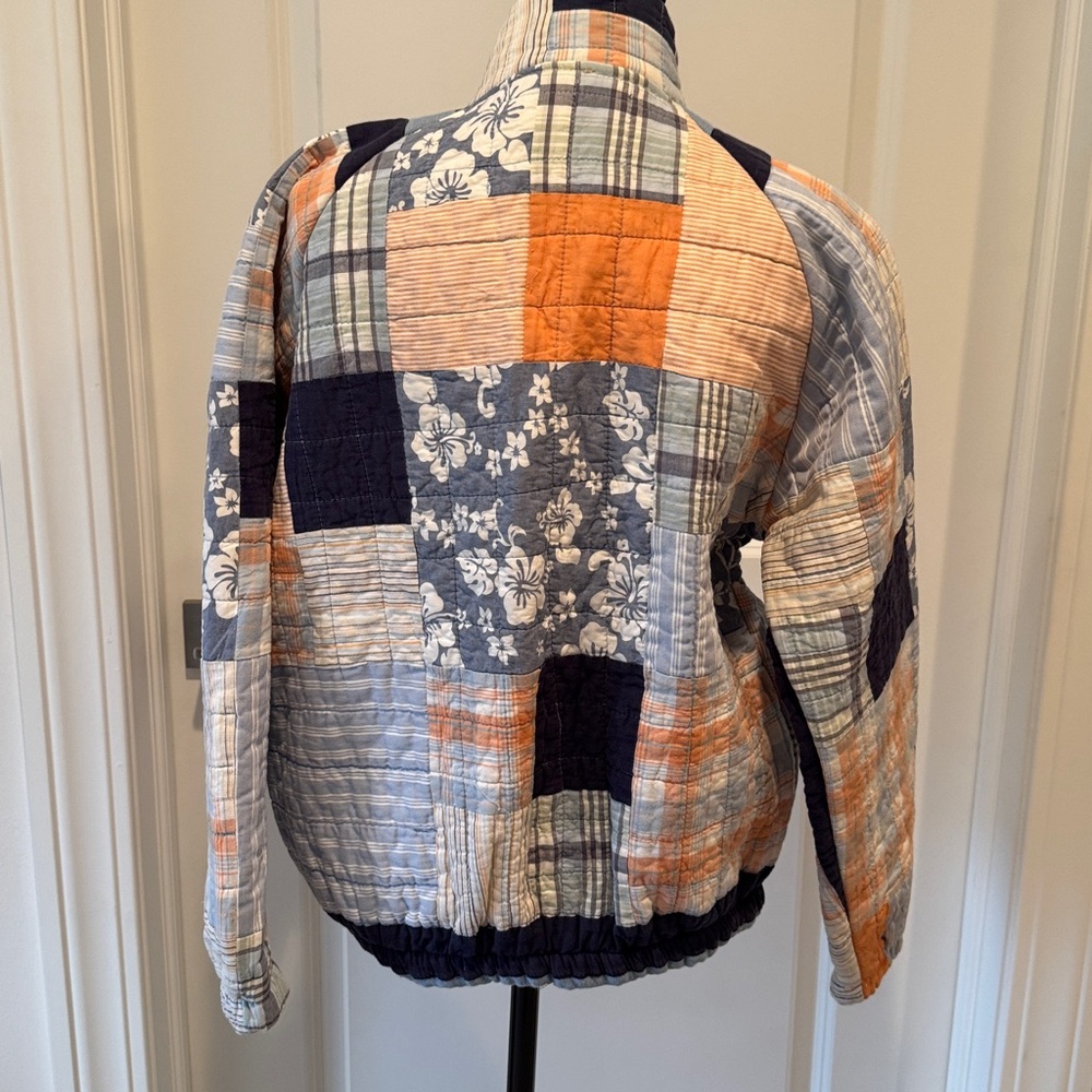The Morgan Factory Patchwork Upcycled Bomber Jack… - image 6